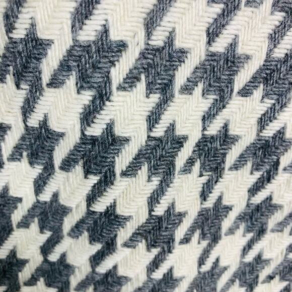 Larry Levine Grey & White Houndstooth Double-Breasted A-Line Coat Size 18 - Picture 3 of 5